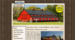 Desktop Screenshot of bosssheds.com